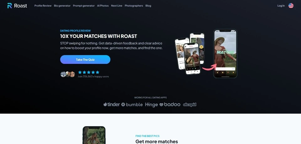 Roast landing page