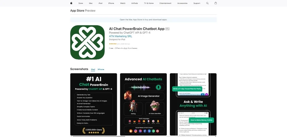 AI Chat PowerBrain Chatbot App