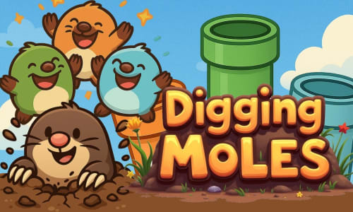 Play Digging Moles Game Online – Fun Puzzle Game on GameHubsXYZ