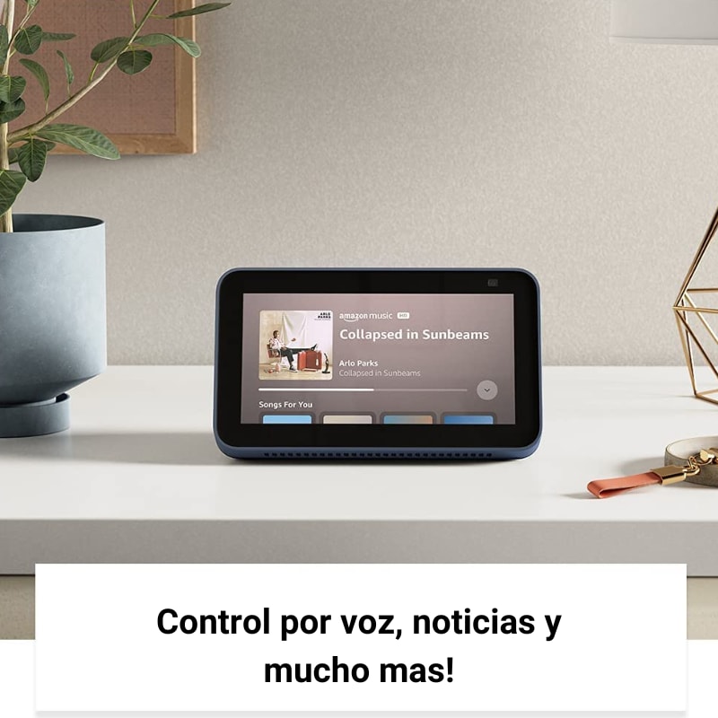 Amazon Echo Show 5 (2da generación) - Pantalla inteligente HD Alexa y cámara de 2 MP - Negro - Imagen 2