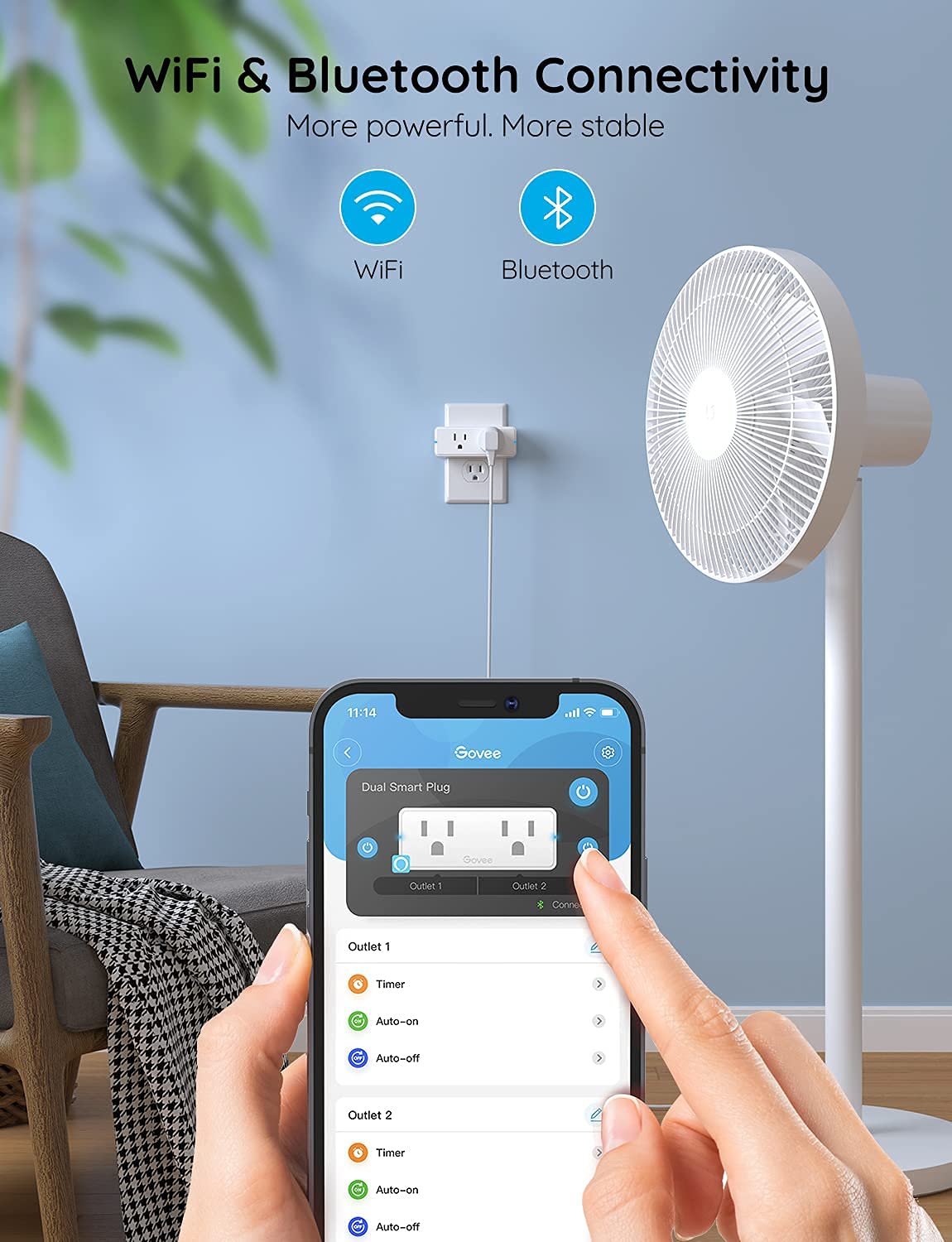 Plug Wifi Inteligente Doble - Govee 15A - Imagen 7