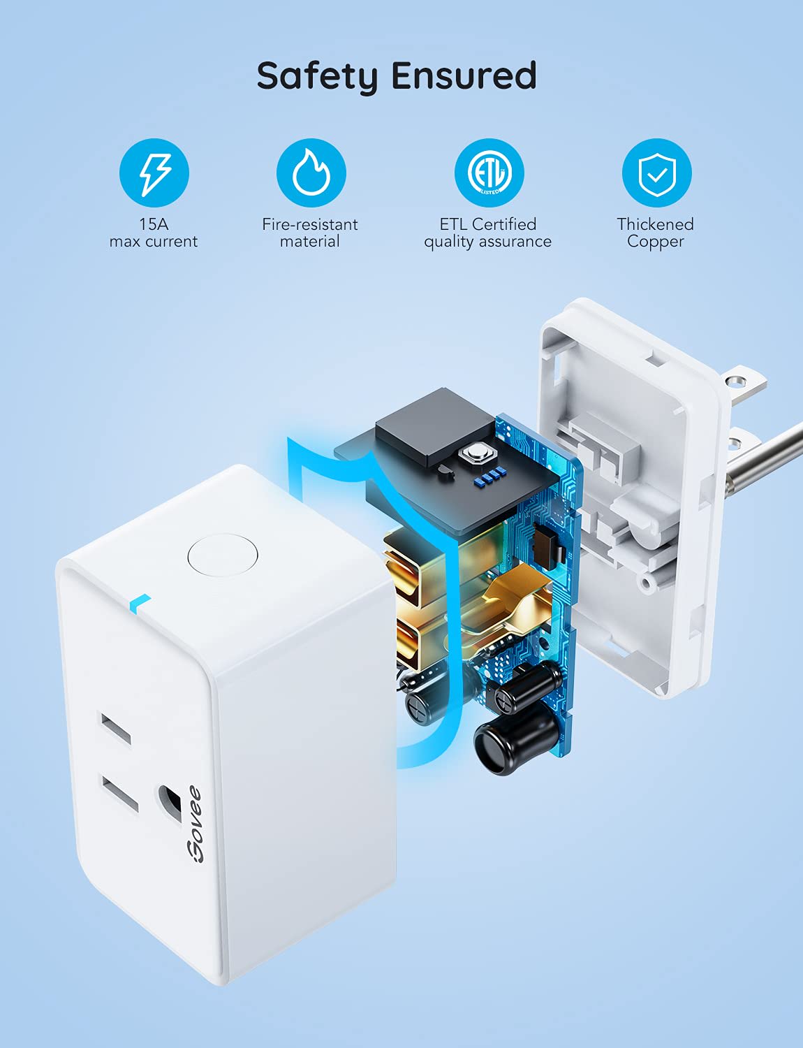 Plug Wifi Inteligente - Govee 15A - Imagen 6