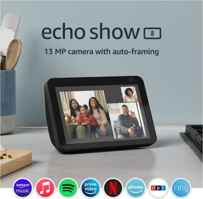 Nuevo Echo Show 8 (2da generación) - Pantalla HD inteligente con Alexa y cámara de 13 MP - Carbón - Imagen 3