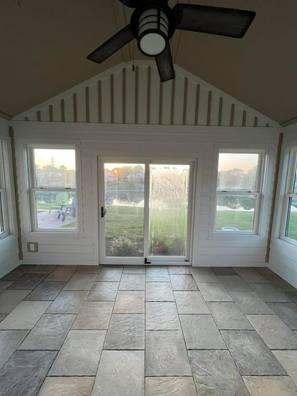 Lake House Sunroom - Before