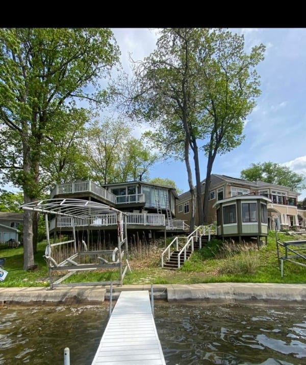 Before: Lakefront Dock & Deck Railings
