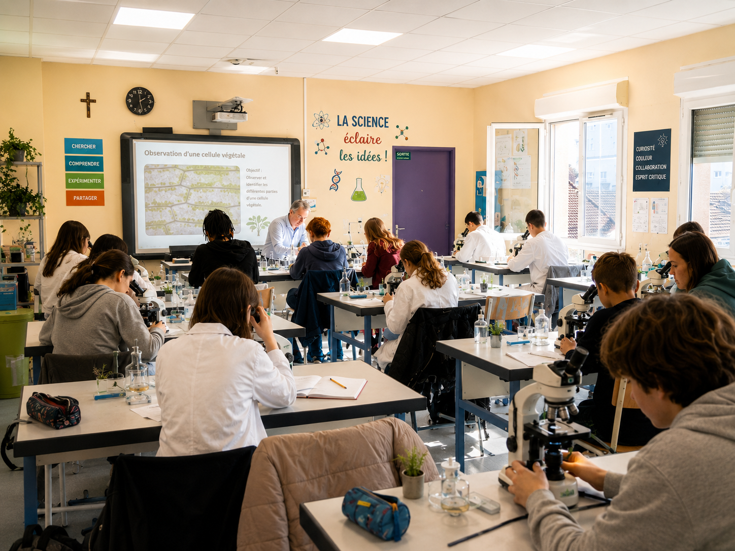 Intérieur de l'école