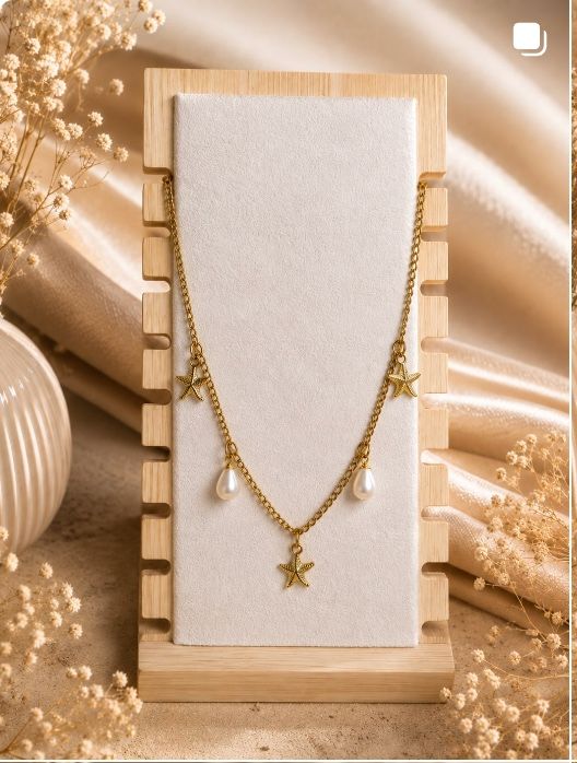 Collier Étoile de Mer — perles nacrées