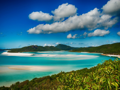 Australien - Queensland - Great Barrier Reef - Whitsundays - Whitehaven beach lagoon 2 (Custom)
