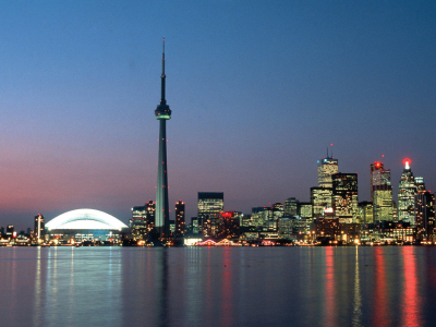 Canada - Ontario - Toronto - skyline - skumring