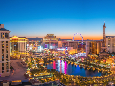 Luftfoto af Las Vegas strip, Nevada, Det vestlige USA