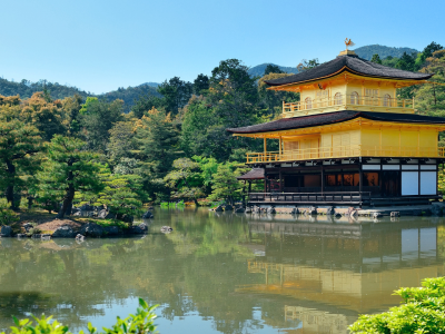 Golden temple Pavilion Tokyo