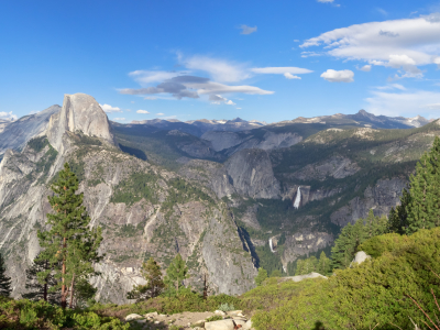Yosemite fra Glacier point, rejser til det vestlige USA