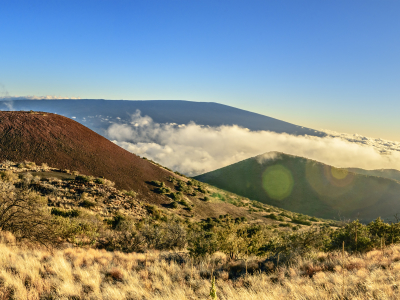 udsigt fra Mauna Kea-topmødet på den store ø Hawaii, USA