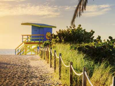 Badeværelsetårn, Miami Beach, Florida, USA
