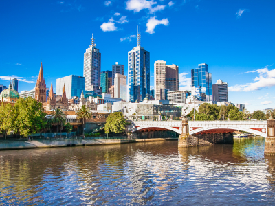 Australien - Victoria - Melbourne - Flod - Skyline_0