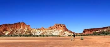 Klippeformationer i Alice Springs, Rainbow Valley, Northern Territory, Australien