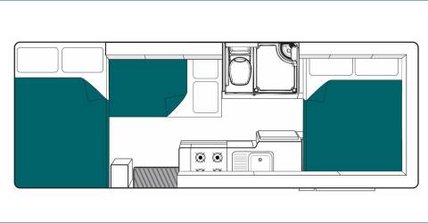 river gulvplan v2 nat autocamper maui new zealand motorhome campervan