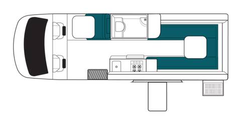 ultima maui gulvplan dag motorhome autocamper new zealand
