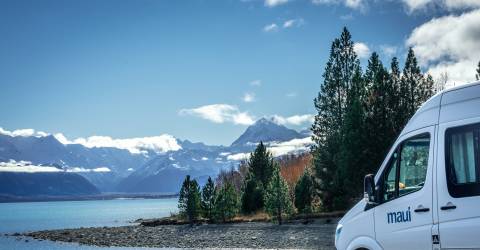 ultima maui scenic autocamper new zealand motorhome sø bjerge smuk udsigt