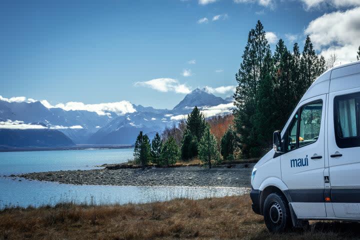 ultima maui scenic autocamper new zealand motorhome sø bjerge smuk udsigt