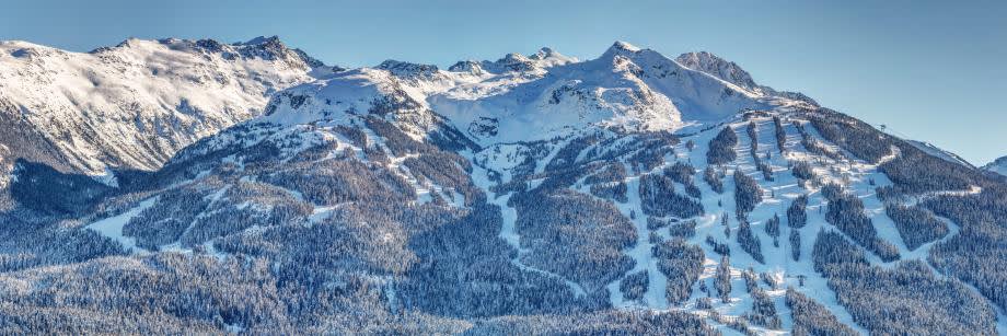 whistler mountain drone shot