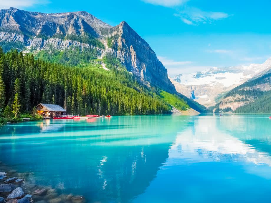 Sjön Lake Louise Kanada