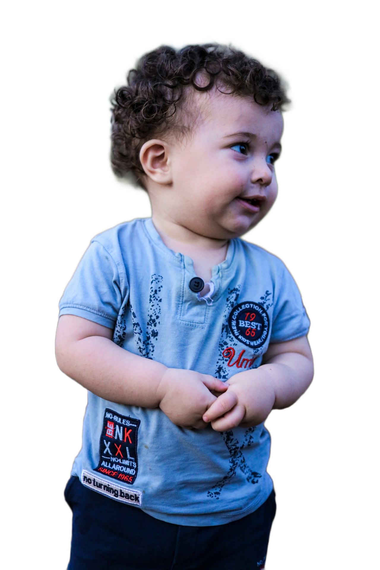 Cute baby without bg