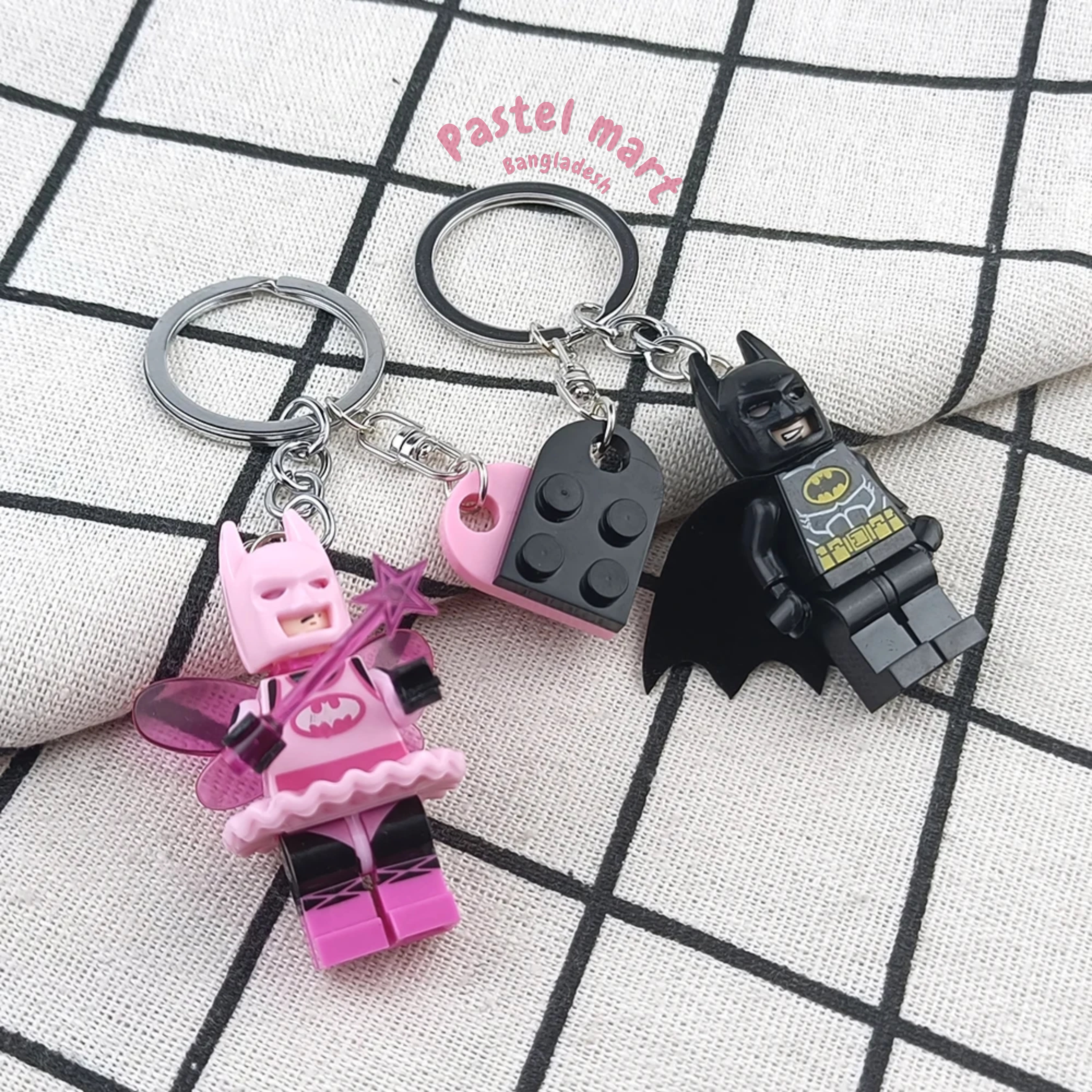 Batman couple keychain set