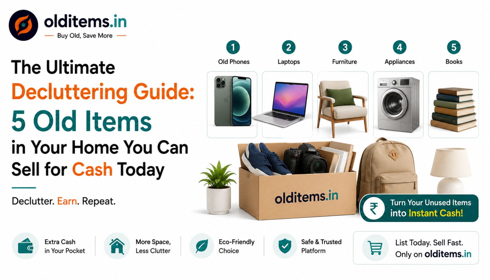 The Ultimate Decluttering Guide: 5 Old Items in Your Home You Can Sell for Cash Today
