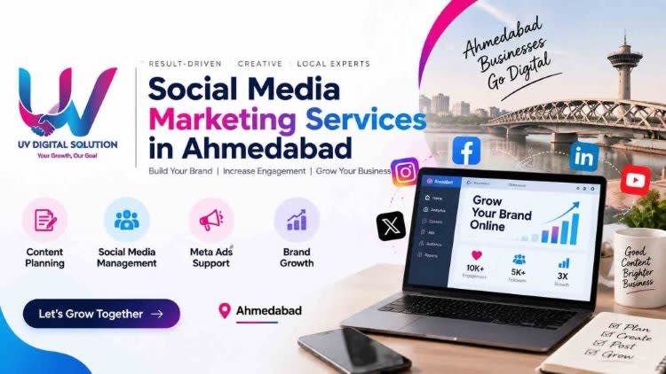 Social Media Marketing Services in Ahmedabad | UV Digital - Image 1