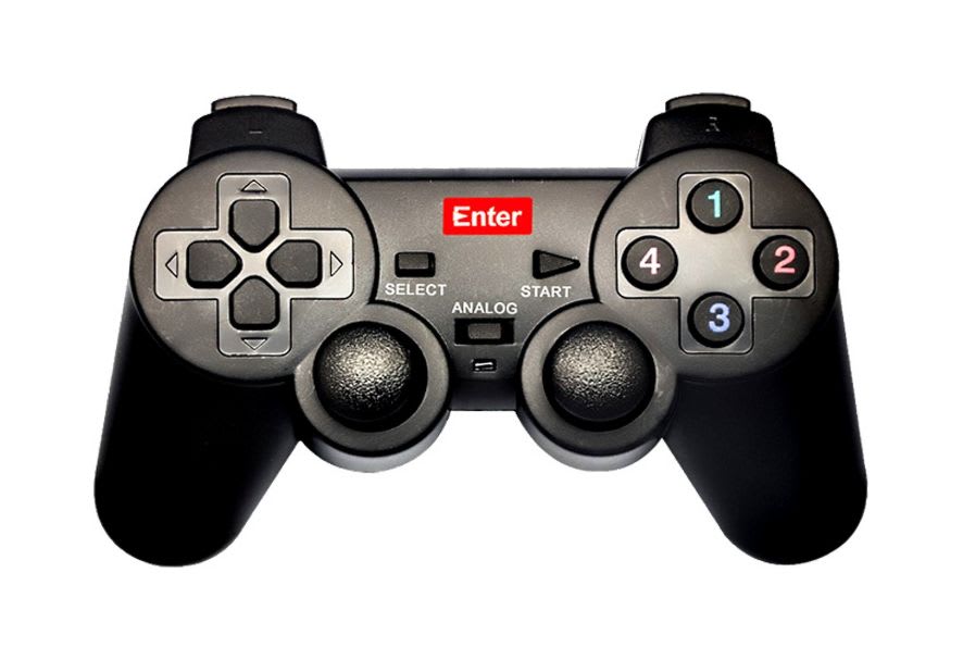 PS3 conrtroller Enter Usb Game Pad With Vibration E-Gpv, PC, Gamepad - Image 1