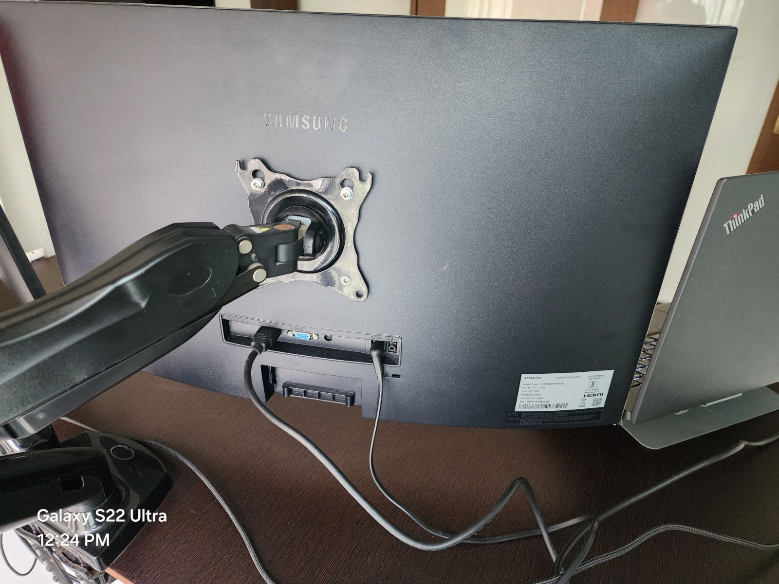 Monitor, Dual monitor stand and Height adjustable desk - Thumbnail 3