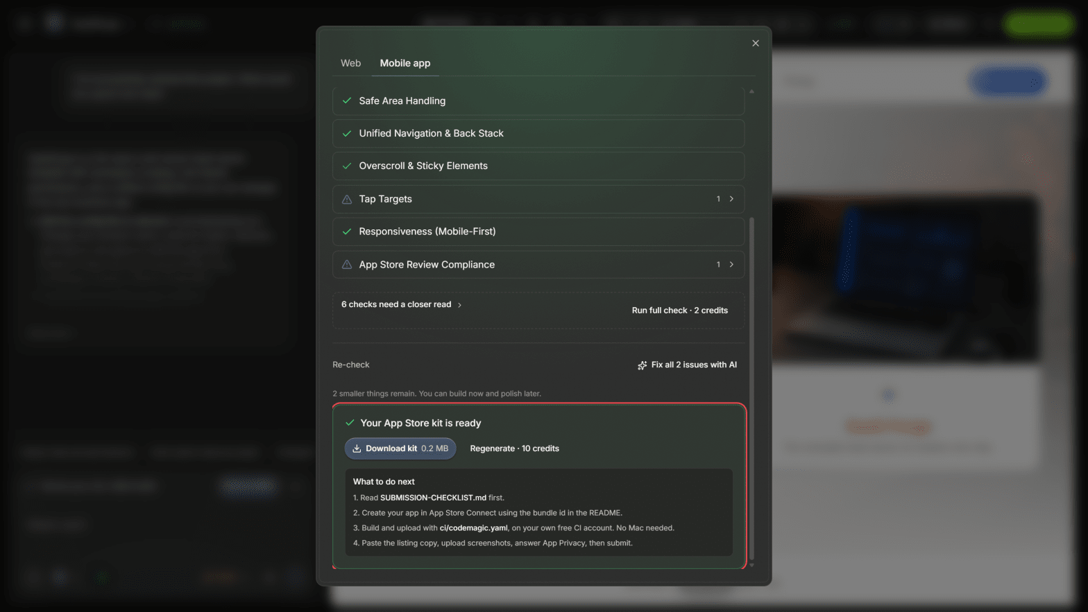 iOS-App in condoo.Vibe erstellt