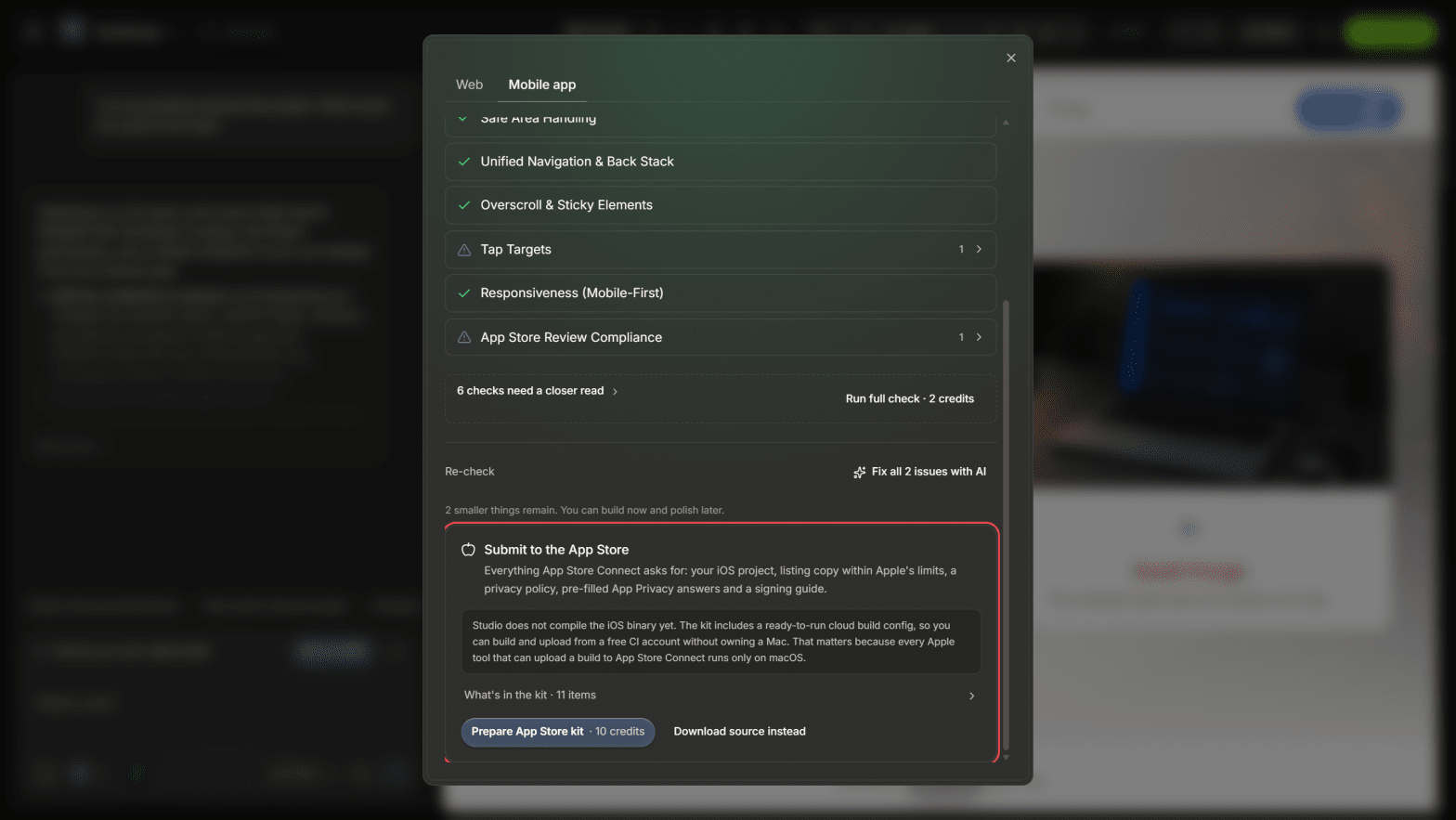 iOS-Export in condoo.Vibe bereit