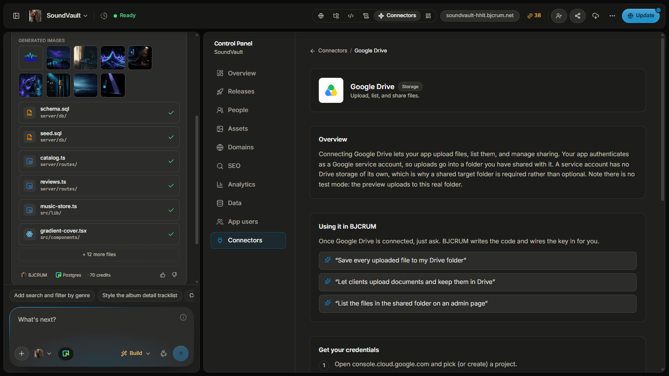 BJCRUM Google Drive Config