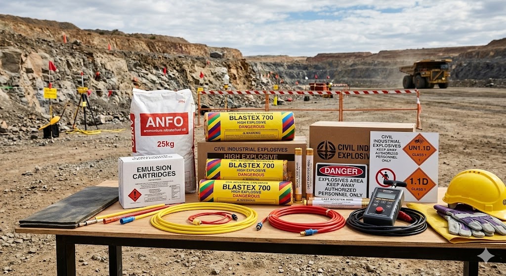 Civil industrial explosives