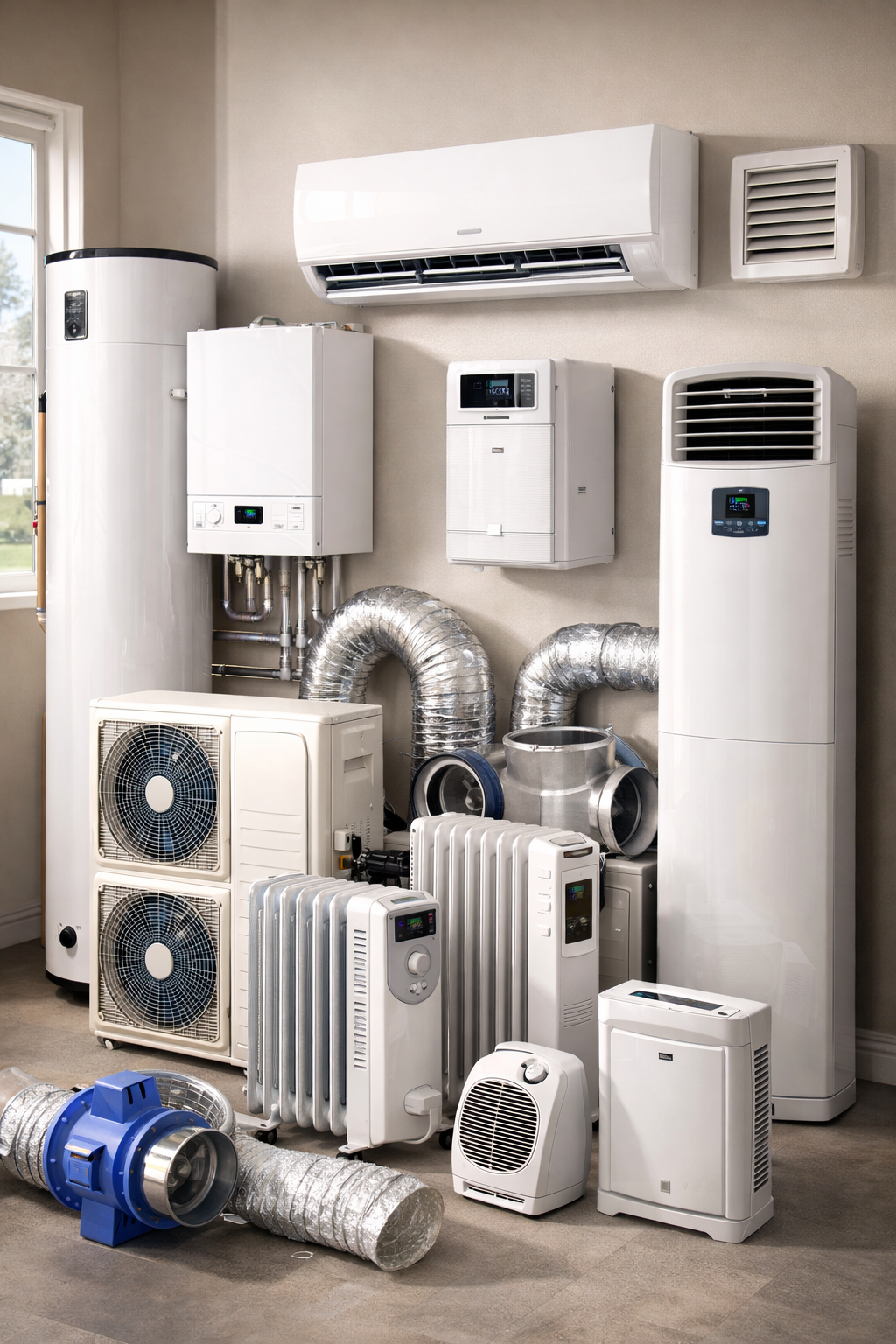 Heating , Air conditioners & Ventilation