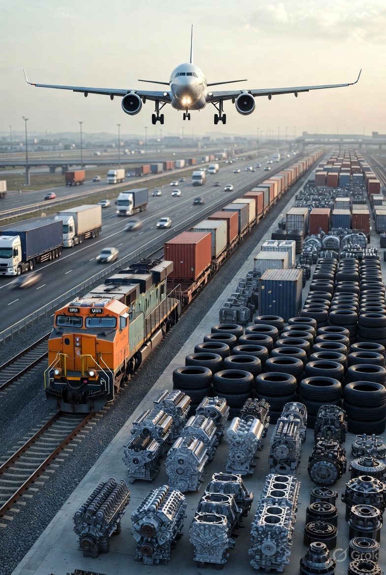 Air Rail Road transportation & Auto parts