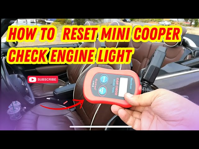 mini cooper check engine light reset