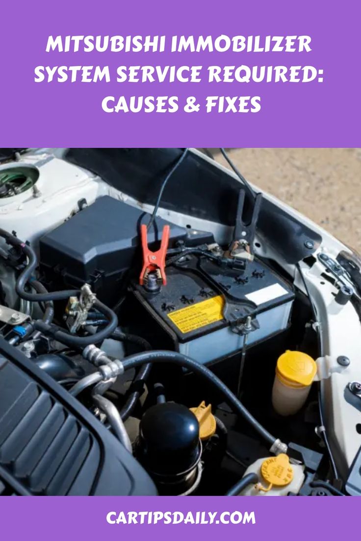 mitsubishi immobilizer system service required