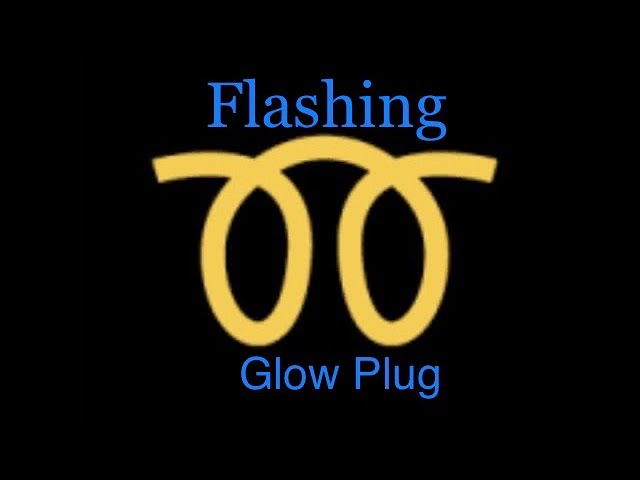 vw glow plug light flashing