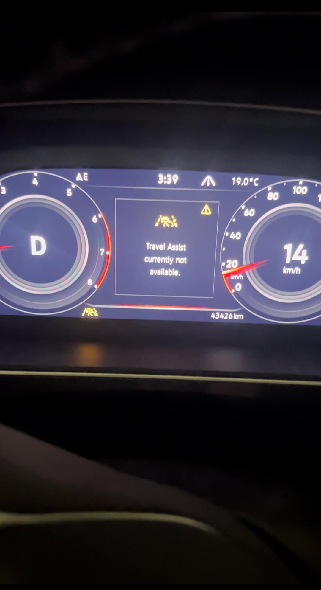 vw travel assist not available