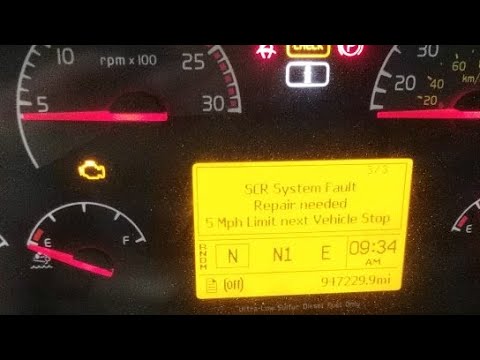 volvo scr system fault