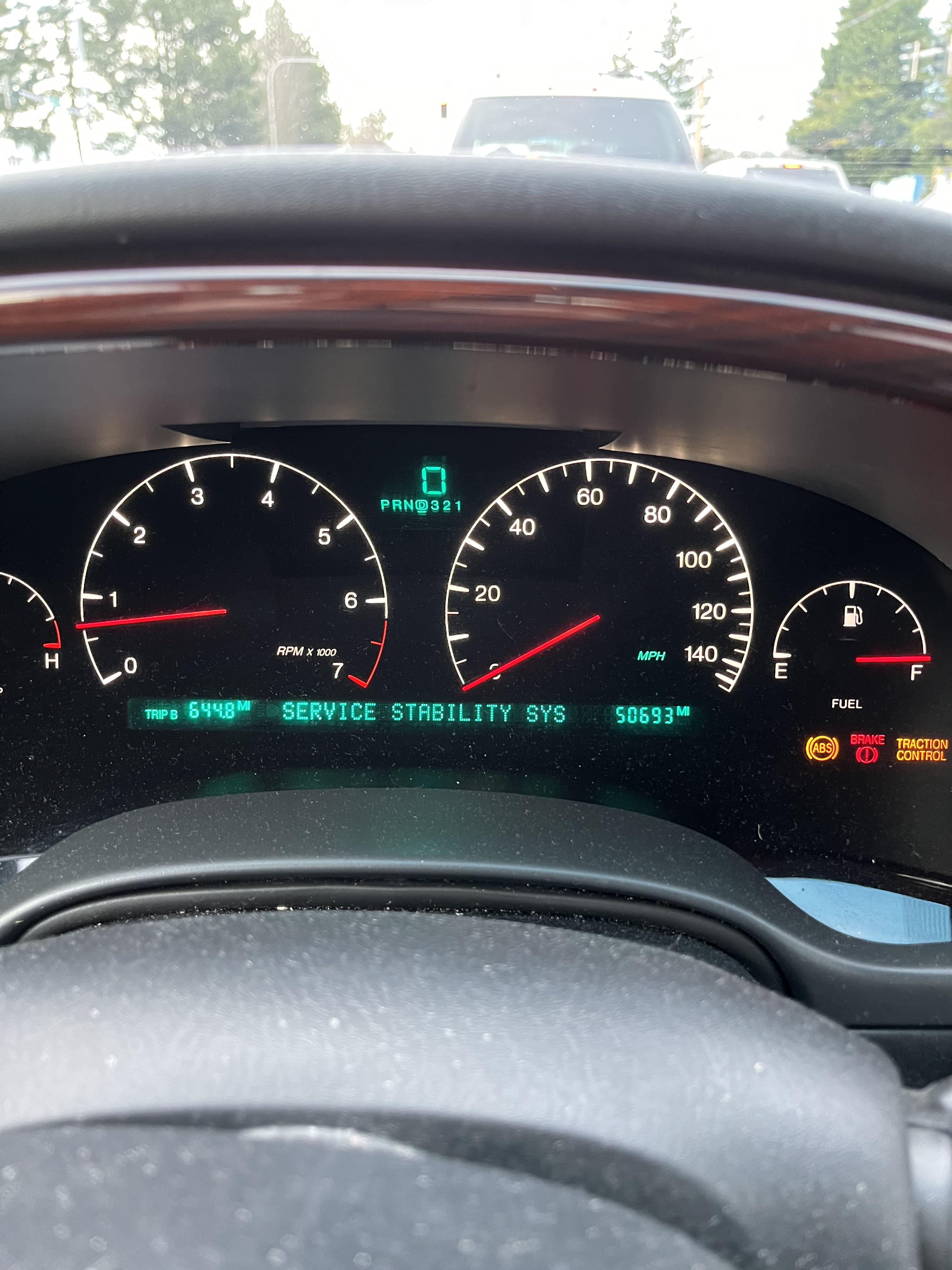 cadillac escalade service stability system