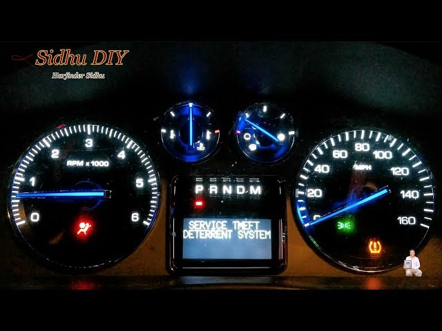 cadillac theft deterrent system reset