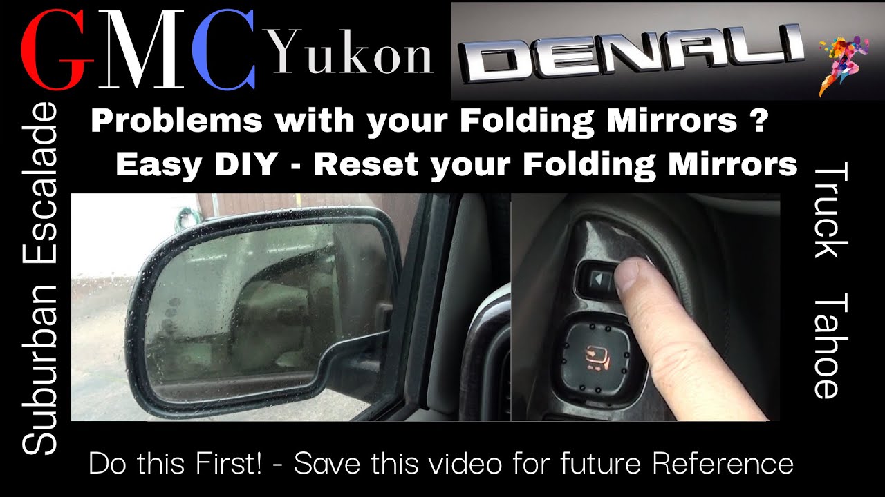 gmc sierra power folding mirrors not working
