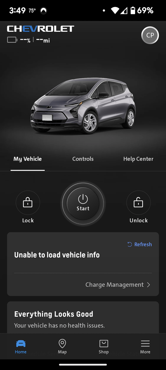 my chevy app not working