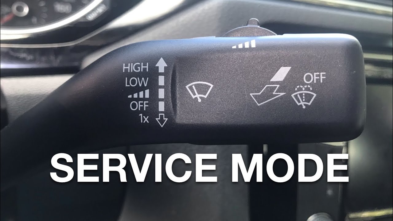 volkswagen wiper service mode