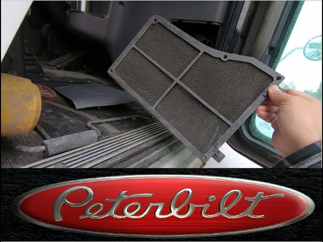 peterbilt 579 cabin air filter location