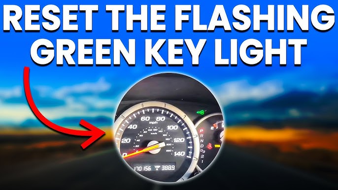 honda green key light on